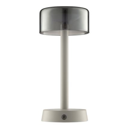 Brilliant - Lampada da tavolo da esterno ricaricabile a LED dimmerabile a sfioramento RAZOR LED/2,5W/5V 2700K 2600 mAh IP44 grigio