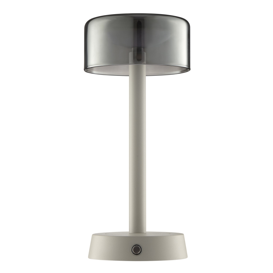 Brilliant - Lampada da tavolo da esterno ricaricabile a LED dimmerabile a sfioramento RAZOR LED/2,5W/5V 2700K 2600 mAh IP44 grigio