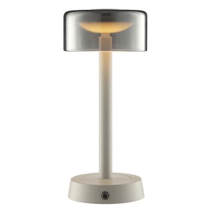 Brilliant - Lampada da tavolo da esterno ricaricabile a LED dimmerabile a sfioramento RAZOR LED/2,5W/5V 2700K 2600 mAh IP44 grigio
