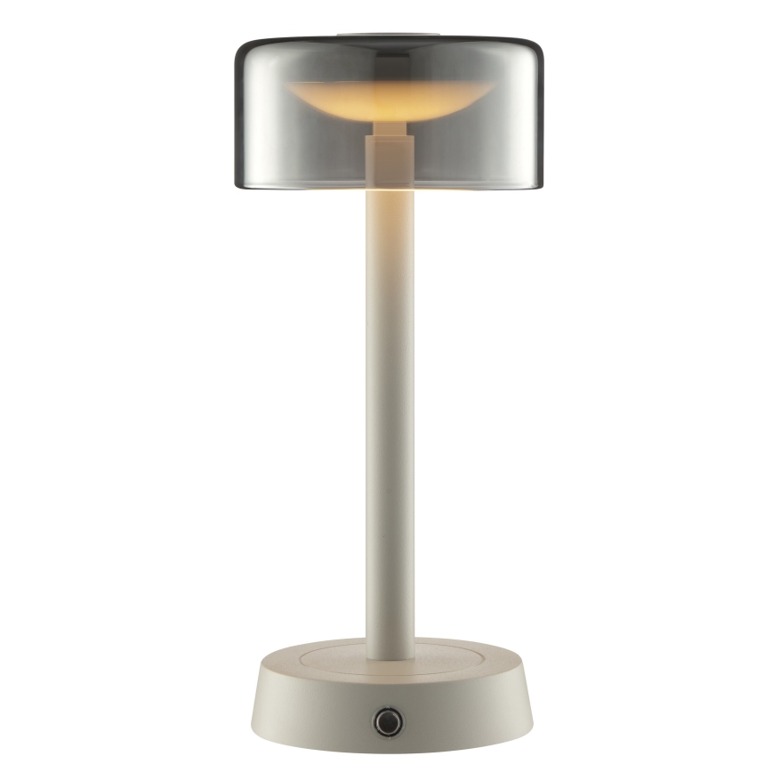Brilliant - Lampada da tavolo da esterno ricaricabile a LED dimmerabile a sfioramento RAZOR LED/2,5W/5V 2700K 2600 mAh IP44 grigio