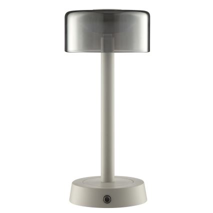 Brilliant - Lampada da tavolo da esterno ricaricabile a LED dimmerabile a sfioramento RAZOR LED/2,5W/5V 2700K 2600 mAh IP44 grigio