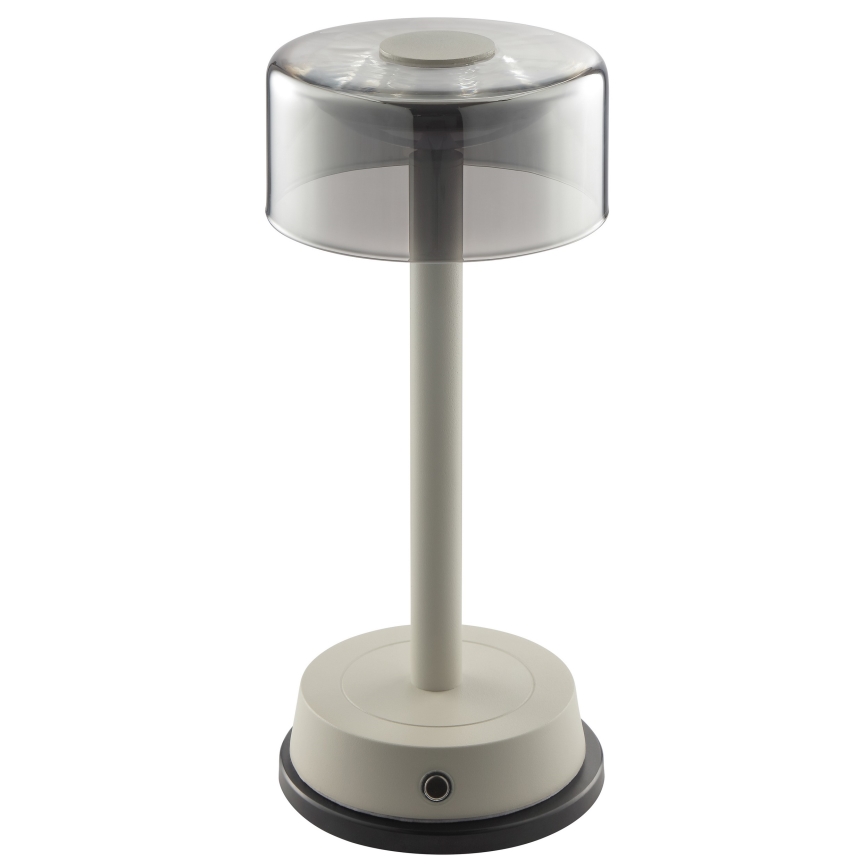 Brilliant - Lampada da tavolo da esterno ricaricabile a LED dimmerabile a sfioramento RAZOR LED/2,5W/5V 2700K 2600 mAh IP44 grigio