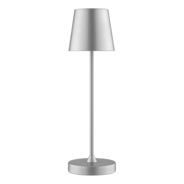 Brilliant - Lampada da tavolo LED da esterno dimmerabile ricaricabile a sfioramento ELORA LED/2,5W/5V 2700K 2600 mAh IP44 argento
