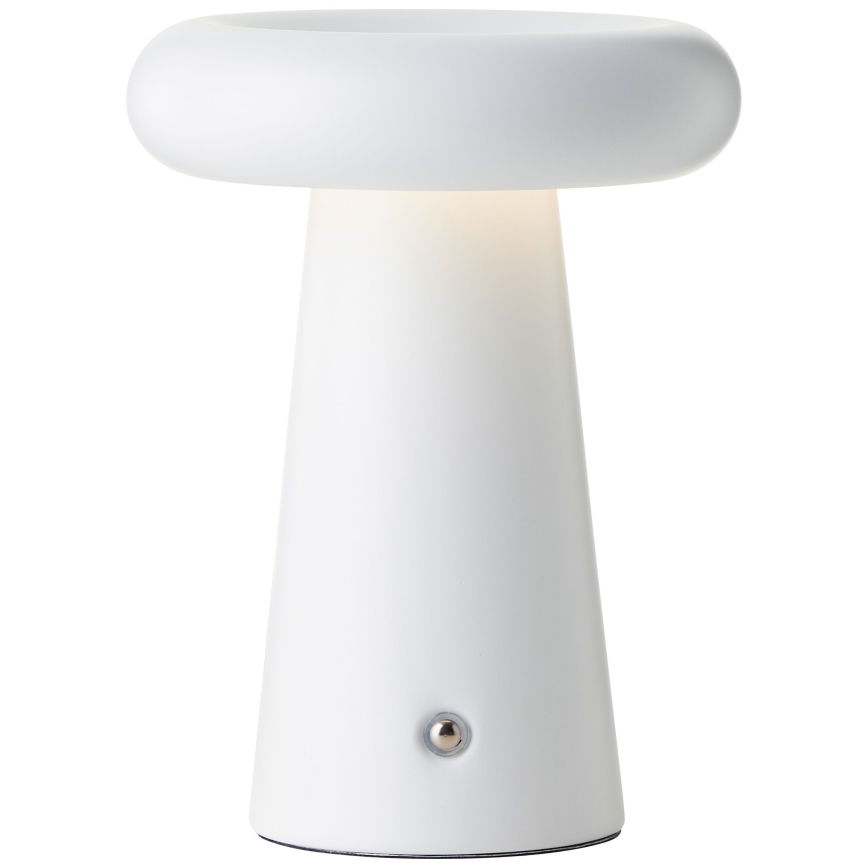 Brillante - Lampada da tavolo da esterno a LED Dimmerabile MUFFIN LED/3W/5V USB 2600 mAh IP44 bianco