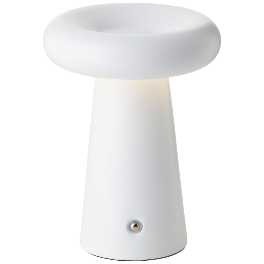 Brillante - Lampada da tavolo da esterno a LED Dimmerabile MUFFIN LED/3W/5V USB 2600 mAh IP44 bianco