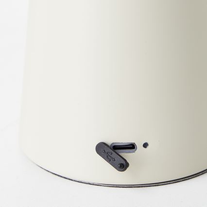 Brilliant - Lampada da tavolo LED dimmerabile con funzione Touch MUFFIN LED/3W/5V USB 2600 mAh IP44 krém
