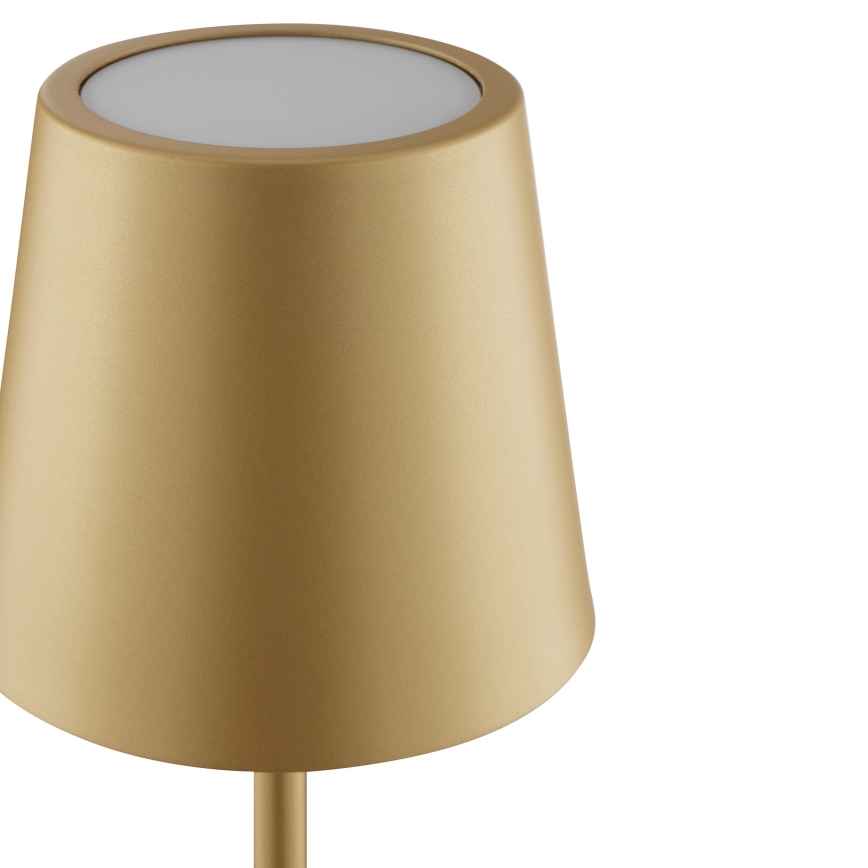 Brilliant - LED Lampada da tavolo da esterno dimmerabile ricaricabile a sfioramento ELORA LED/2,5W/5V 2700K 2600 mAh IP44 dorata