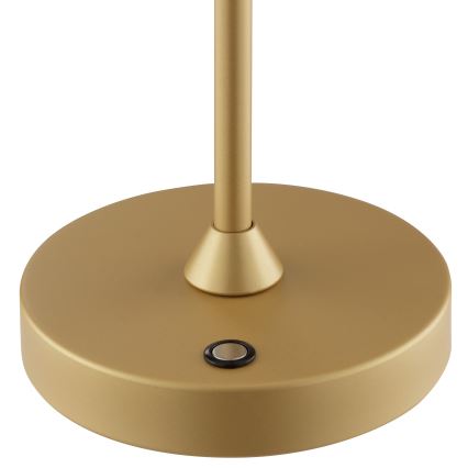 Brilliant - LED Lampada da tavolo da esterno dimmerabile ricaricabile a sfioramento ELORA LED/2,5W/5V 2700K 2600 mAh IP44 dorata