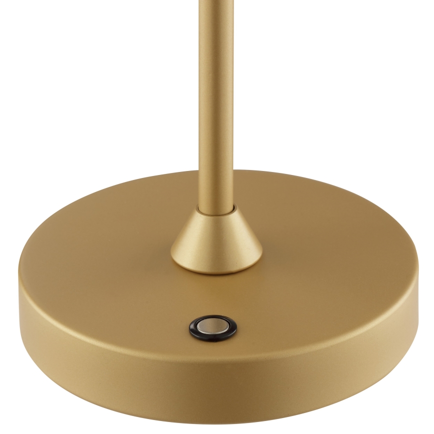 Brilliant - LED Lampada da tavolo da esterno dimmerabile ricaricabile a sfioramento ELORA LED/2,5W/5V 2700K 2600 mAh IP44 dorata