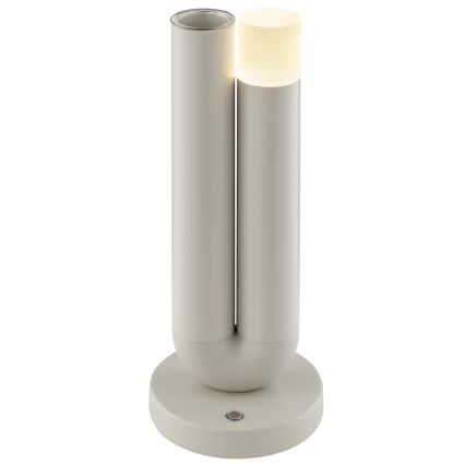 Brilliant - Lampada da tavolo per esterni ricaricabile a LED dimmerabile a sfioramento SAYU LED/2,5W/5V 2700K 2600 mAh IP44 grigio