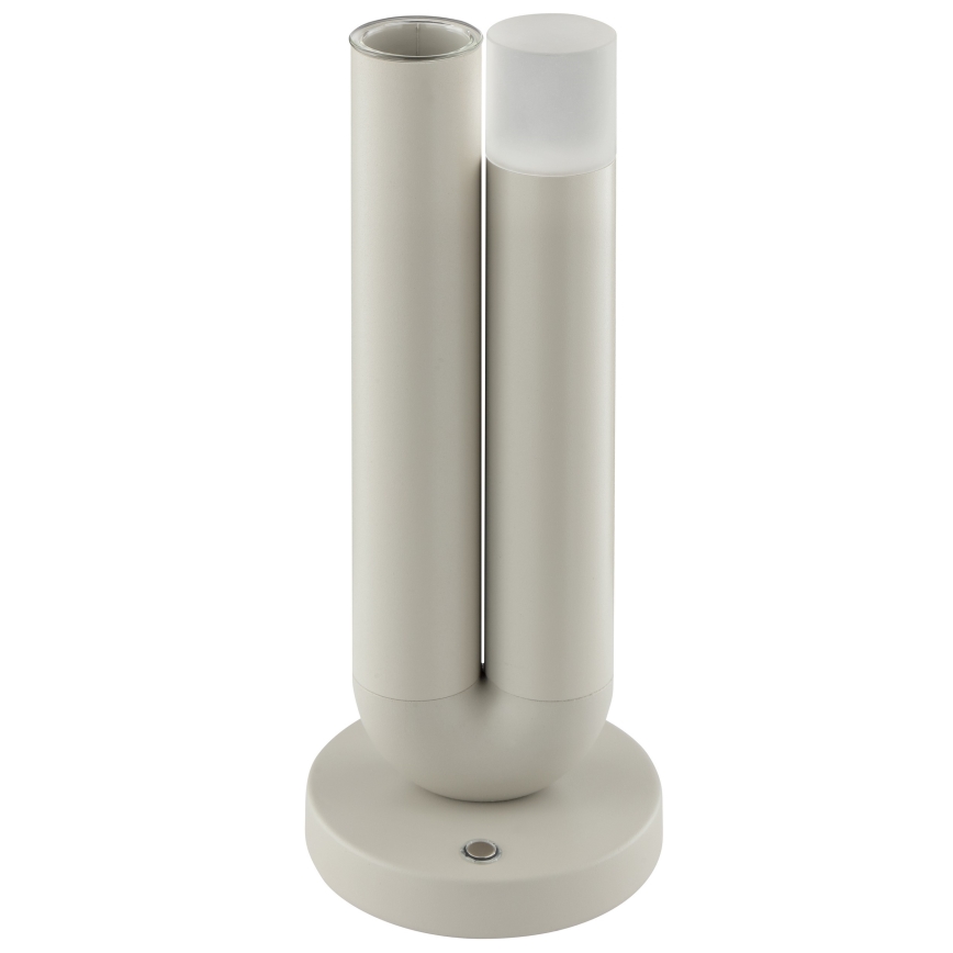 Brilliant - Lampada da tavolo per esterni ricaricabile a LED dimmerabile a sfioramento SAYU LED/2,5W/5V 2700K 2600 mAh IP44 grigio