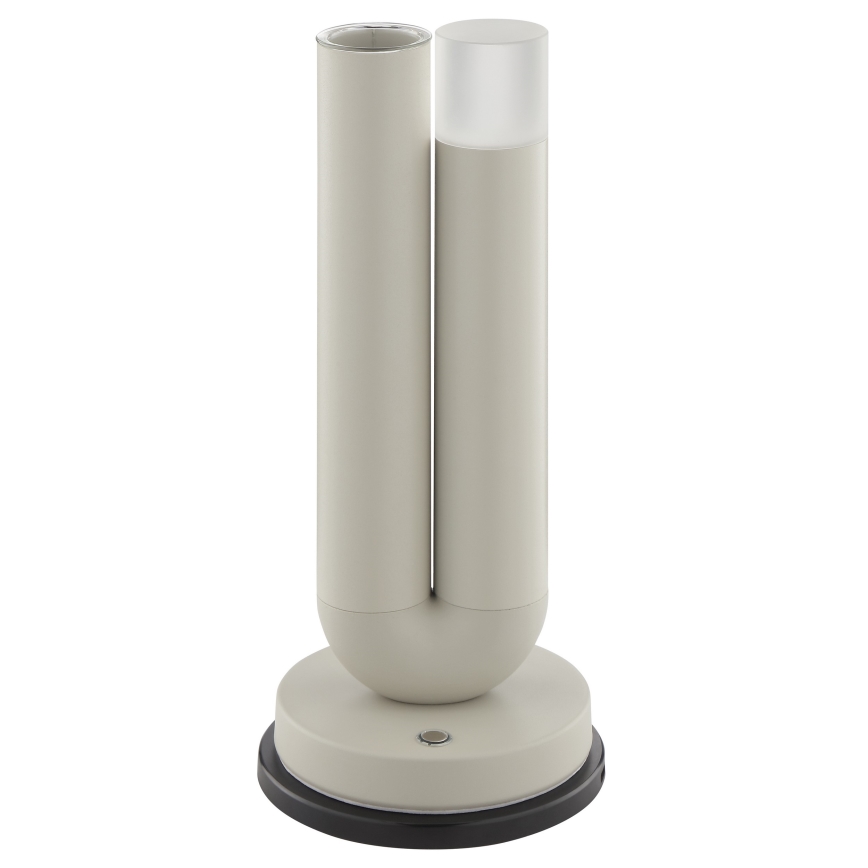 Brilliant - Lampada da tavolo per esterni ricaricabile a LED dimmerabile a sfioramento SAYU LED/2,5W/5V 2700K 2600 mAh IP44 grigio