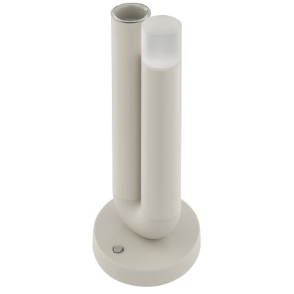 Brilliant - Lampada da tavolo per esterni ricaricabile a LED dimmerabile a sfioramento SAYU LED/2,5W/5V 2700K 2600 mAh IP44 grigio