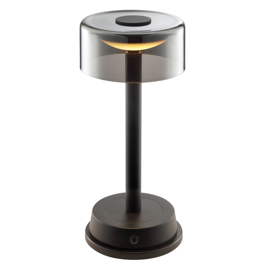 Brilliant - Lampada da tavolo ricaricabile a LED dimmerabile a sfioramento per esterni RAZOR LED/2,5W/5V 2700K 2600 mAh IP44 nera