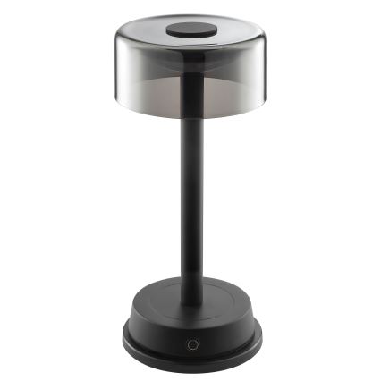 Brilliant - Lampada da tavolo ricaricabile a LED dimmerabile a sfioramento per esterni RAZOR LED/2,5W/5V 2700K 2600 mAh IP44 nera