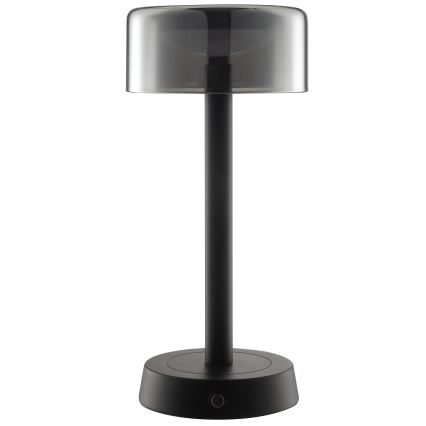 Brilliant - Lampada da tavolo ricaricabile a LED dimmerabile a sfioramento per esterni RAZOR LED/2,5W/5V 2700K 2600 mAh IP44 nera