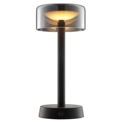 Brilliant - Lampada da tavolo ricaricabile a LED dimmerabile a sfioramento per esterni RAZOR LED/2,5W/5V 2700K 2600 mAh IP44 nera