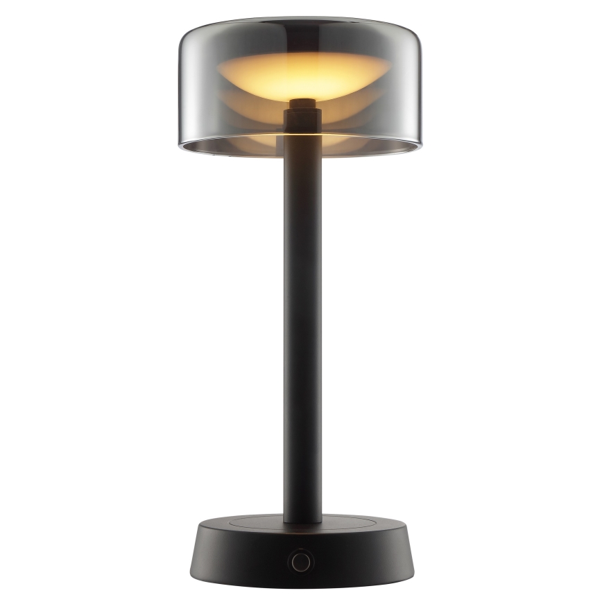 Brilliant - Lampada da tavolo ricaricabile a LED dimmerabile a sfioramento per esterni RAZOR LED/2,5W/5V 2700K 2600 mAh IP44 nera