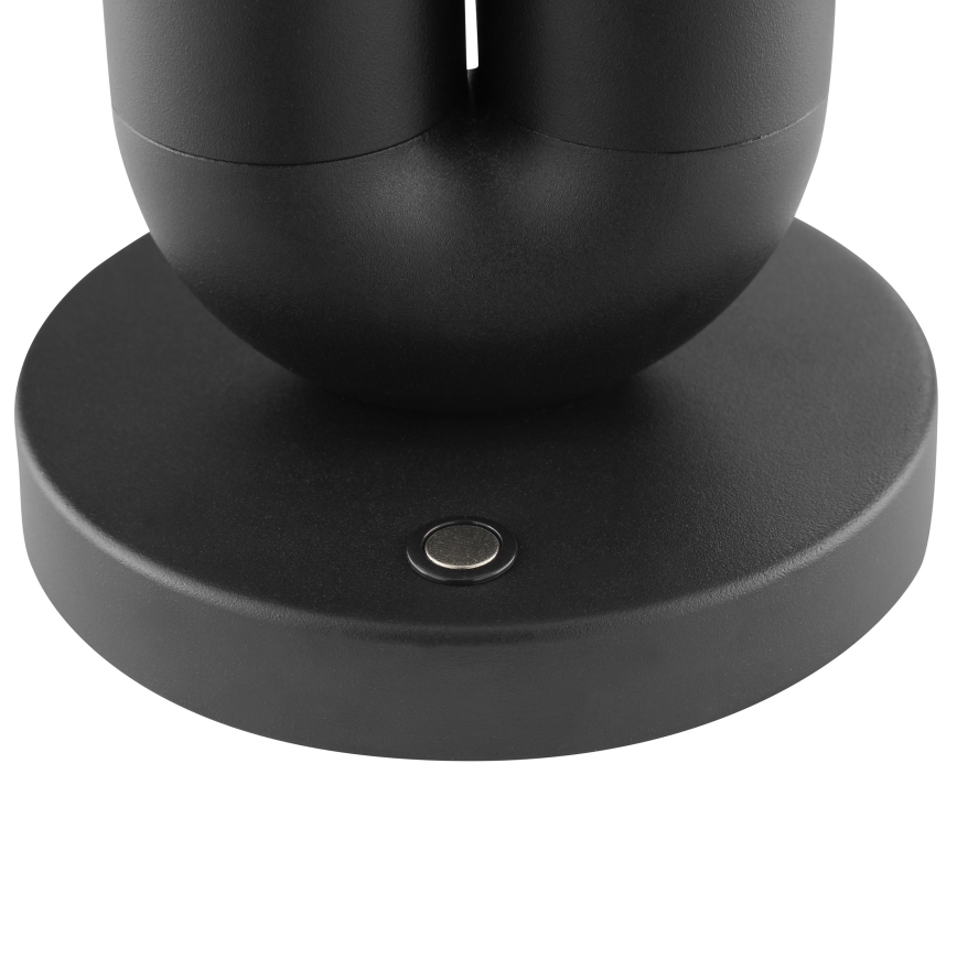 Brilliant - LED Lampada da tavolo per esterni ricaricabile dimmerabile a sfioramento SAYU LED/2,5W/5V 2700K 2600 mAh IP44 nero