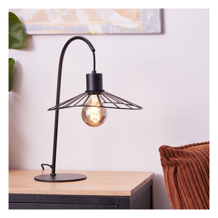 Brilliant - Lampada da tavolo LEIKA 1xE27/52W/230V nero