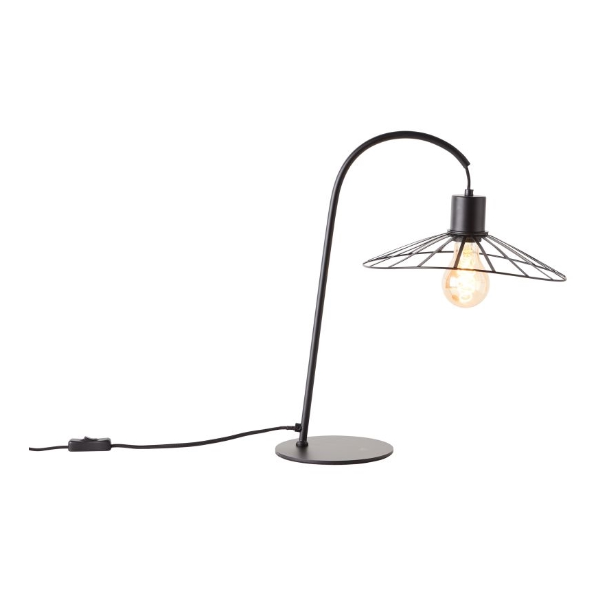 Brilliant - Lampada da tavolo LEIKA 1xE27/52W/230V nero