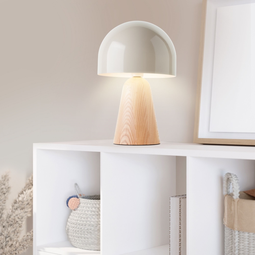 Brilliant - Lampada da tavolo NALAM 1xE14/40W/230V beige/cenere - FSC certificato