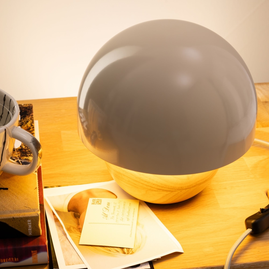 Brilliant - Lampada da tavolo NALAM 1xE14/40W/230V grigio/cenere - FSC certificato