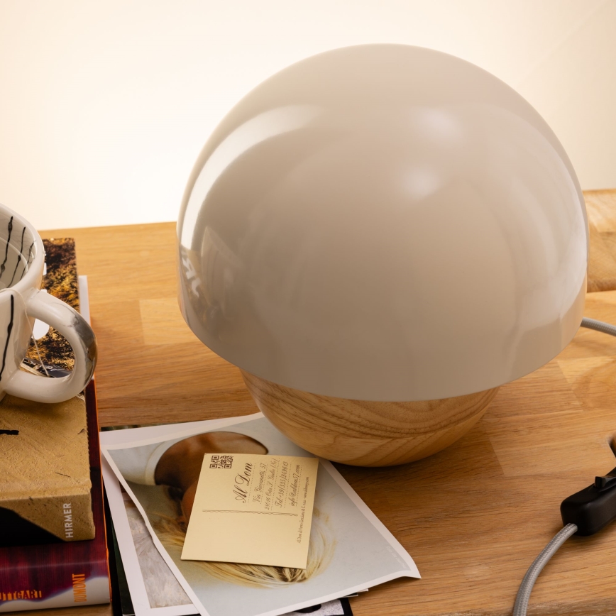 Brilliant - Lampada da tavolo NALAM 1xE14/40W/230V grigio/cenere - FSC certificato