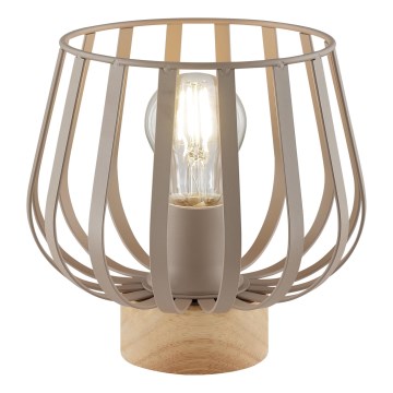 Brilliant - Lampada da tavolo NORDIC CAGE 1xE27/20W/230V beige