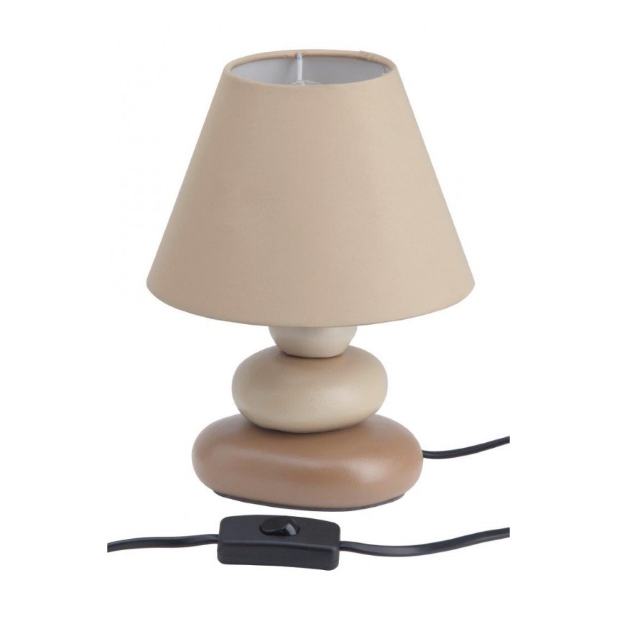 Brilliant - Lampada da tavolo PAOLO 1xE14/40W/230V ceramiche/beige