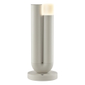 Brilliant - Lampada da tavolo per esterni ricaricabile a LED dimmerabile a sfioramento SAYU LED/2,5W/5V 2700K 2600 mAh IP44 grigio