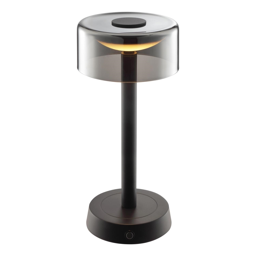 Brilliant - Lampada da tavolo ricaricabile a LED dimmerabile a sfioramento per esterni RAZOR LED/2,5W/5V 2700K 2600 mAh IP44 nera