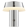 Brilliant - Lampada da tavolo ricaricabile a LED dimmerabile con controllo a sfioramento KINICH LED/2,5W/5V 2700K 2600 mAh cromo lucido