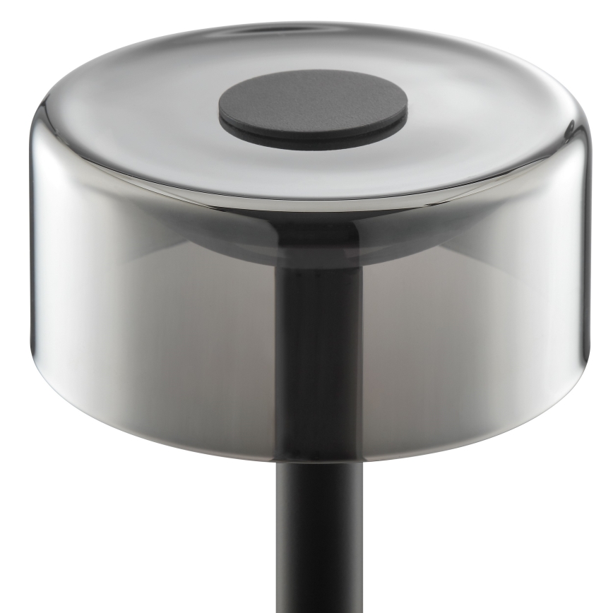 Brilliant - LED dimmerabile ricaricabile a sfioramento lampada da tavolo per esterni RAZOR LED/2,5W/5V 2700K 2600 mAh IP44 nero