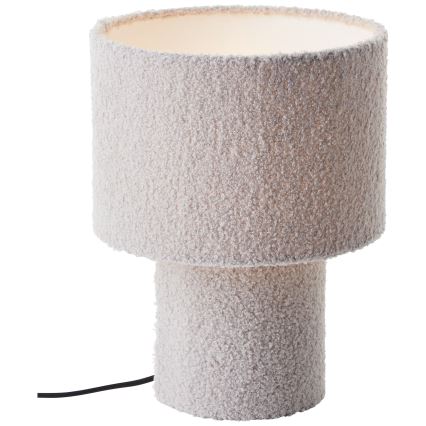 Brilliant - Lampada da tavolo TEDDY 1xE27/20W/230V grigia