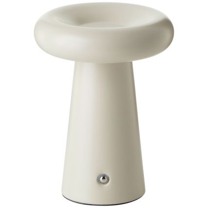 Brilliant - Lampada da tavolo dimmerabile a LED con touch MUFFIN LED/3W/5V USB 2600 mAh IP44 crema