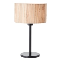 Brilliant - Lampada da tavolo WIMEA 1xE27/52W/230V nera/beige