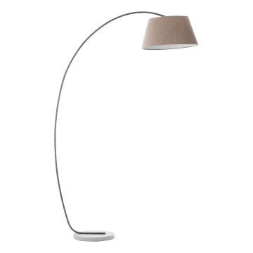 Brilliant - Lampada da terra BROK 1xE27/60W/230V tortora