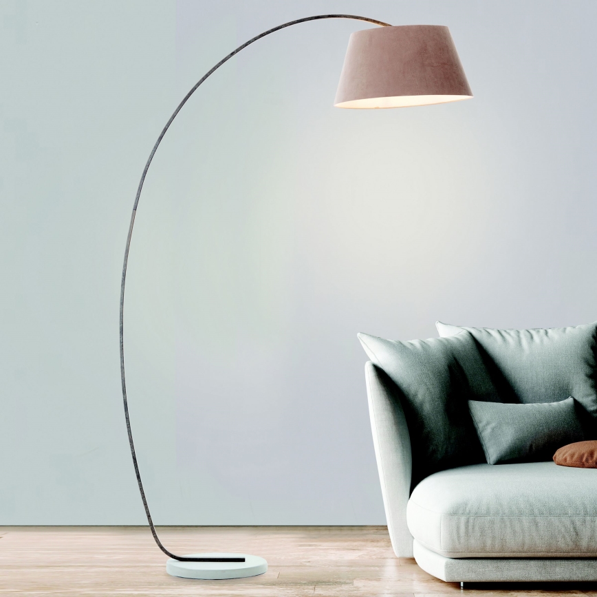 Brilliant - Lampada da terra BROK 1xE27/60W/230V tortora