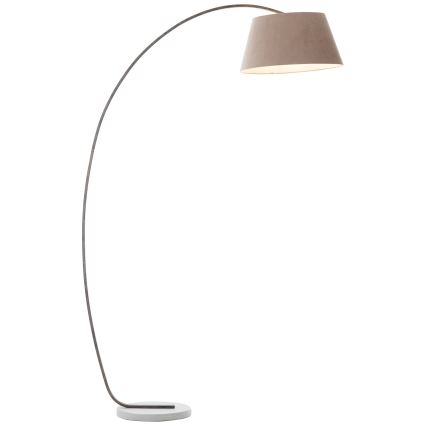Brilliant - Lampada da terra BROK 1xE27/60W/230V tortora