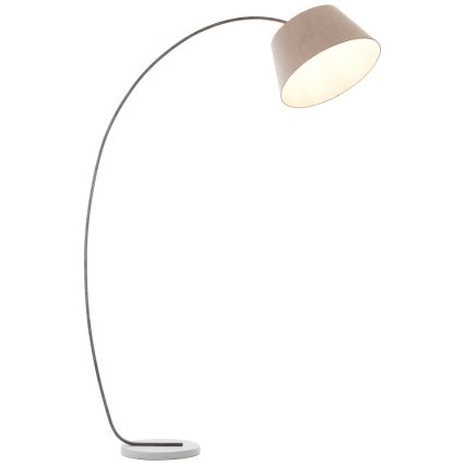Brilliant - Lampada da terra BROK 1xE27/60W/230V tortora