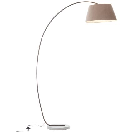 Brilliant - Lampada da terra BROK 1xE27/60W/230V tortora