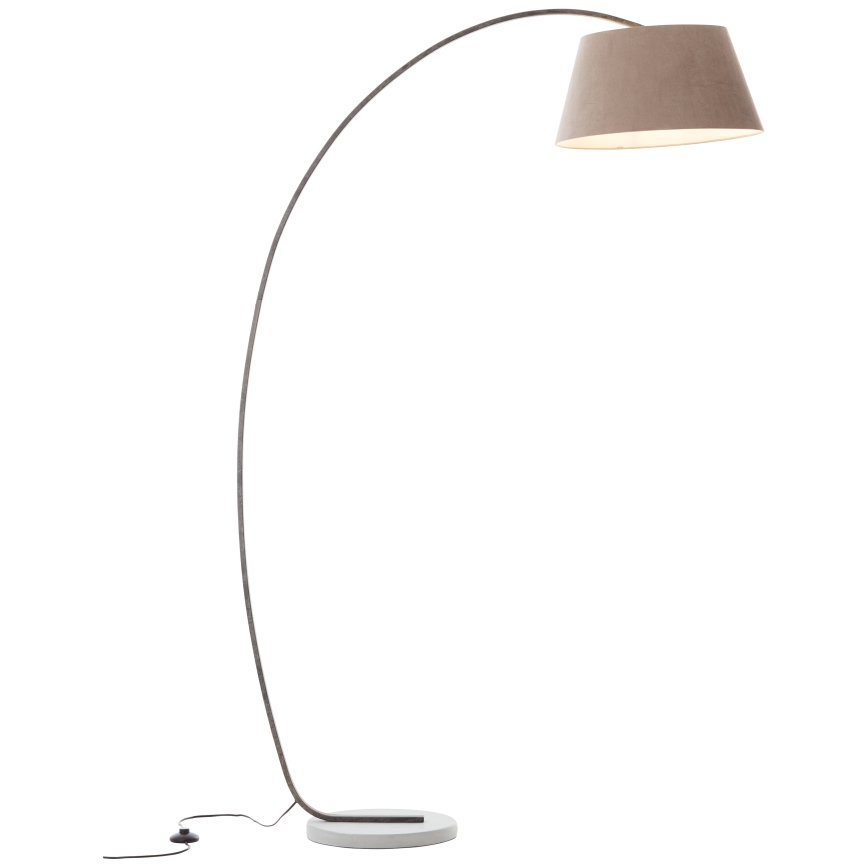 Brilliant - Lampada da terra BROK 1xE27/60W/230V tortora