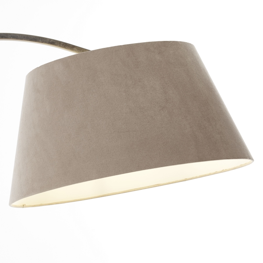 Brilliant - Lampada da terra BROK 1xE27/60W/230V tortora