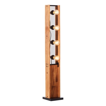 Brilliant - Lampada da terra CALANDRA 4xE27/42W/230V in pino