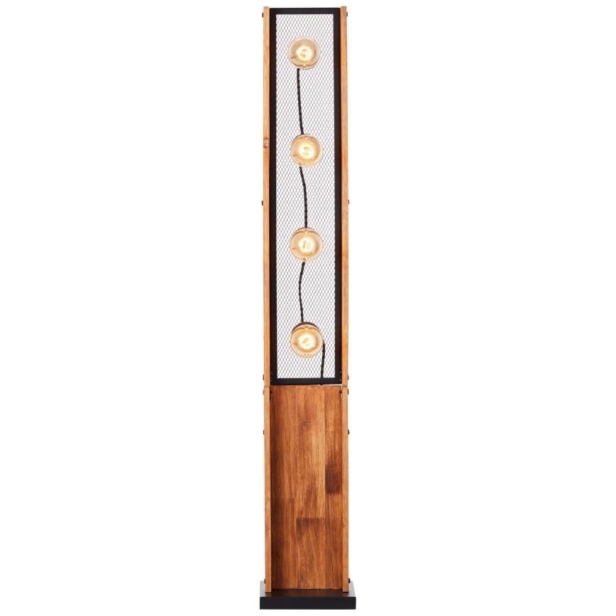 Brilliant - Lampada da terra CALANDRA 4xE27/42W/230V in pino