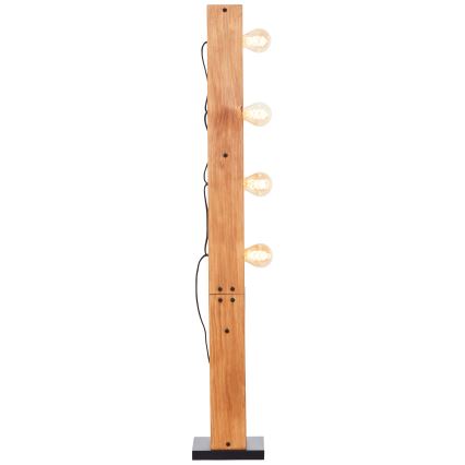 Brilliant - Lampada da terra CALANDRA 4xE27/42W/230V in pino