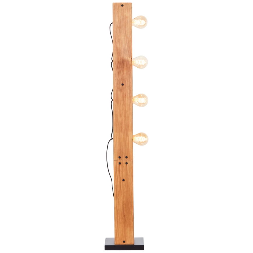 Brilliant - Lampada da terra CALANDRA 4xE27/42W/230V in pino
