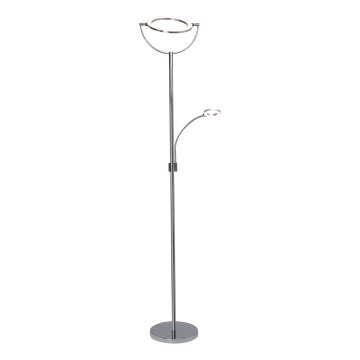 Brilliant - Lampada da terra dimmerabile a LED DEMIAN 2xLED/12W/230V, cromo lucido
