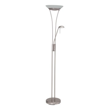 Brilliant - Lampada da terra dimmerabile a LED FINN 2xLED/13W/230V cromo satinato